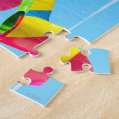 Puzzle Chèvre avec pétards de fête (Côté)