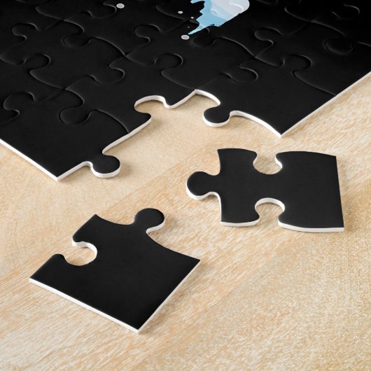 Puzzle Chèvre de Noël sur arbre Père Noël Chèvre Lover (Côté)