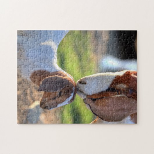 Puzzle Chèvre et bébé de mère (Horizontal)