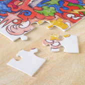 Puzzle Chèvre psychédélique (Côté)