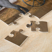 Puzzle Chèvre tachetée gris mou (Côté)
