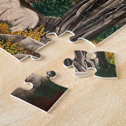 Puzzle Chèvres blanches du Mont Irlande (Côté)