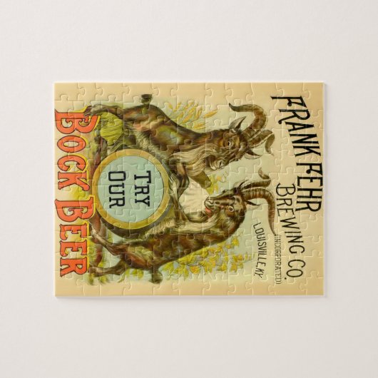 Puzzle Chèvres Bock Bière Publicité (Horizontal)