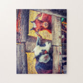 Puzzle Chèvres Hood River Oregon. (Vertical)