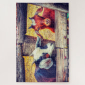 Puzzle Chèvres Hood River Oregon. voeux de Noël (Vertical)