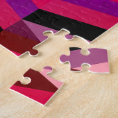 Puzzle Chevron/Herringbone abstrait | Violets et Violet (Côté)