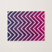 Puzzle Chevron rose violet (Horizontal)