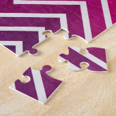 Puzzle Chevron rose violet (Côté)