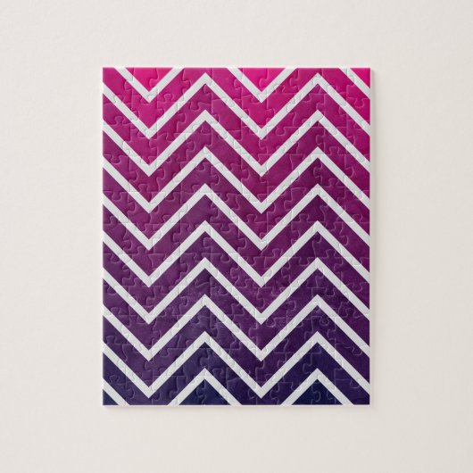 Puzzle Chevron rose violet (Vertical)