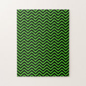 Puzzle Chevron vert et noir (Vertical)