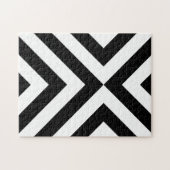 Puzzle Chevrons noirs et blancs (Horizontal)