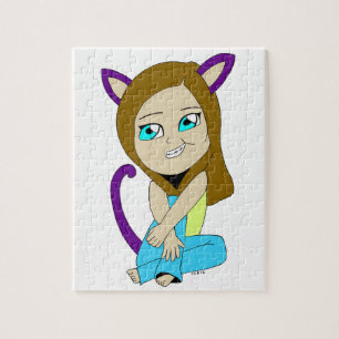 Puzzle chibi catgirl