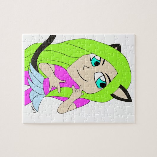 Puzzle chibi catgirl  (Horizontal)