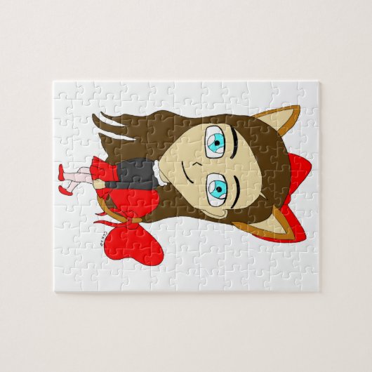 Puzzle chibi catgirl (Horizontal)