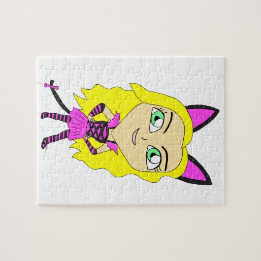 Puzzle chibi catgirl  (Horizontal)