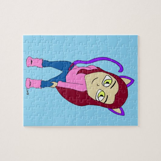 Puzzle chibi catgirl  (Horizontal)