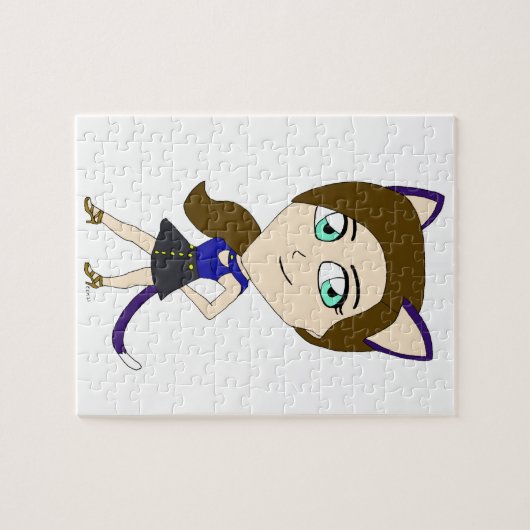 Puzzle chibi catgirl  (Horizontal)
