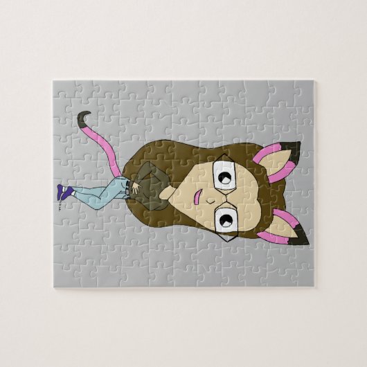 Puzzle chibi catgirl (Horizontal)