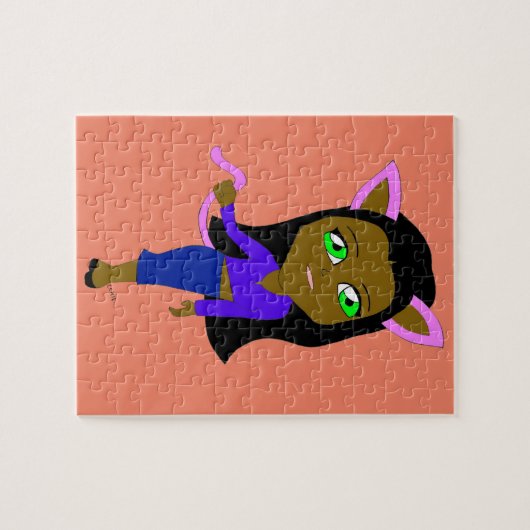 Puzzle chibi catgirl (Horizontal)
