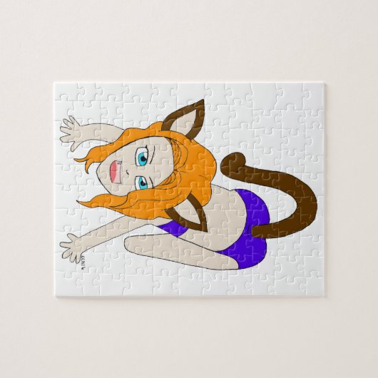 Puzzle chibi catgirl (Horizontal)