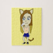 Puzzle Chibi Catgirl (Vertical)