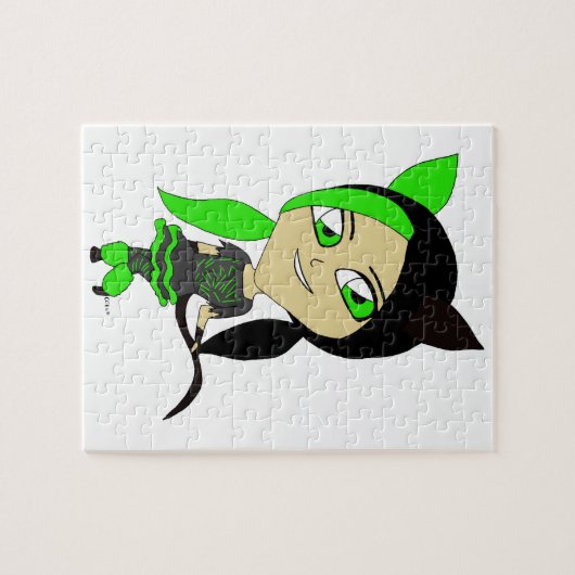Puzzle chibi catgirl  (Horizontal)