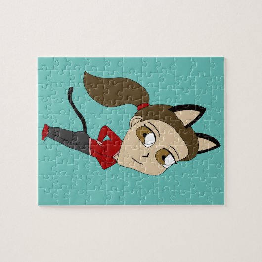 Puzzle chibi catgirl  (Horizontal)