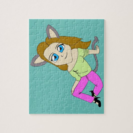 Puzzle chibi catgirl  (Vertical)