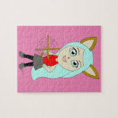 Puzzle chibi chatte fille (Horizontal)