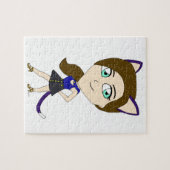 Puzzle chibi chatte fille (Horizontal)