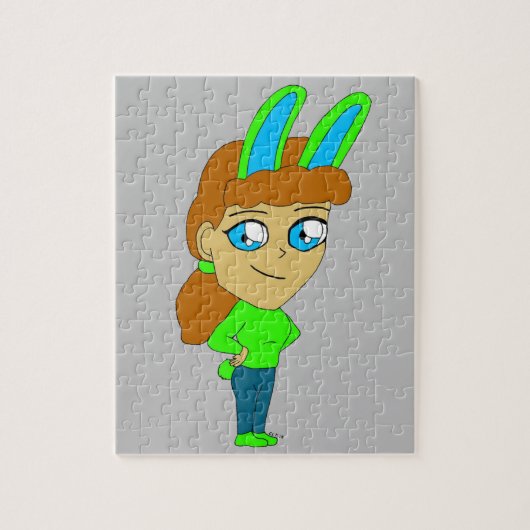 Puzzle chibi fille lapine (Vertical)