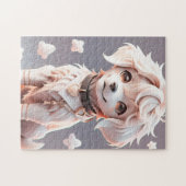 Puzzle Chibi Golden Retriever Puppy (Horizontal)