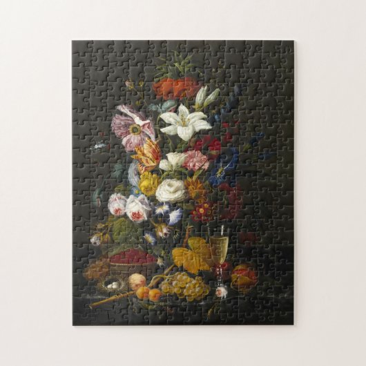 Puzzle Chic Baroque Fleurs Encore Vie Art Peinture à l'hu (Vertical)