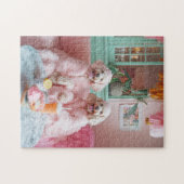 Puzzle Chic Labradooda dans Pink Lounge (Horizontal)