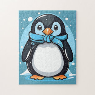 Puzzle Chic Penguin Icy Blue