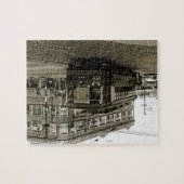 PUZZLE CHICAGO 63E ET OCCIDENTALE 1952 TROLLEY ART SEPIA (Horizontal)