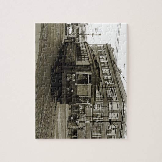 PUZZLE CHICAGO 63E ET OCCIDENTALE 1952 TROLLEY ART SEPIA (Vertical)