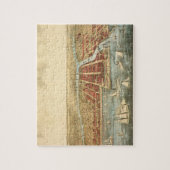 Puzzle Chicago Antique Map, LaSalle Street et River (Vertical)