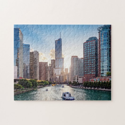 Puzzle Chicago Getaways City Midwest Chicago Skyline P (Horizontal)