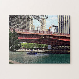 Puzzle Chicago IL - Taxi de l'eau sous Columbus Dr Bridge