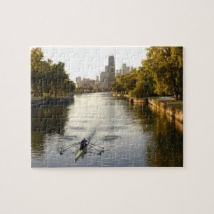 Puzzle Chicago, Illinois, rameurs dans la lagune de Linco