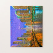 Puzzle Chicago Illinois Streetscape. (Vertical)