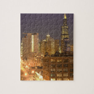 Puzzle Chicago, Illinois, vue panoramique depuis West Loo