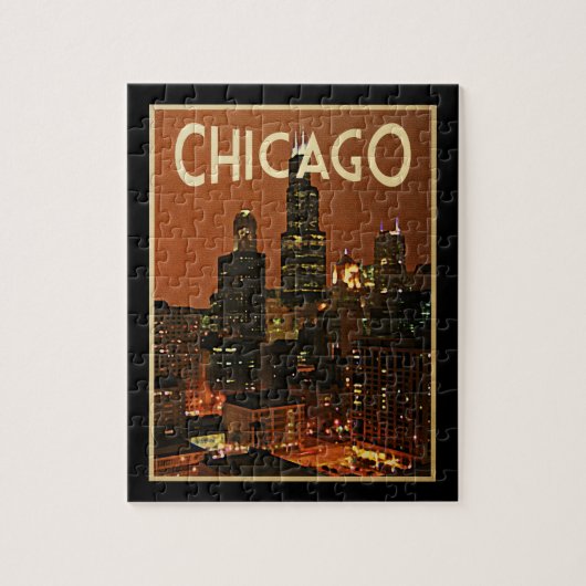 Puzzle Chicago La Nuit (Vertical)