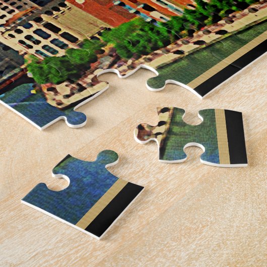 Puzzle Chicago Skyline (Côté)