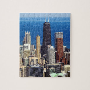 Puzzle Chicago Skyline et points de repère