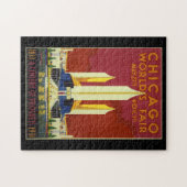 Puzzle Chicago Worlds Fair Poster vintage 1933 (Horizontal)