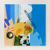 Puzzle Chick retraité...à la plage, (Horizontal)