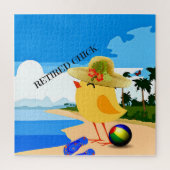 Puzzle Chick retraité...à la plage, (Vertical)