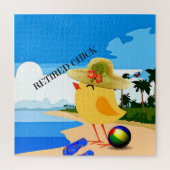 Puzzle Chick retraité...à la plage, bien sûr (Vertical)